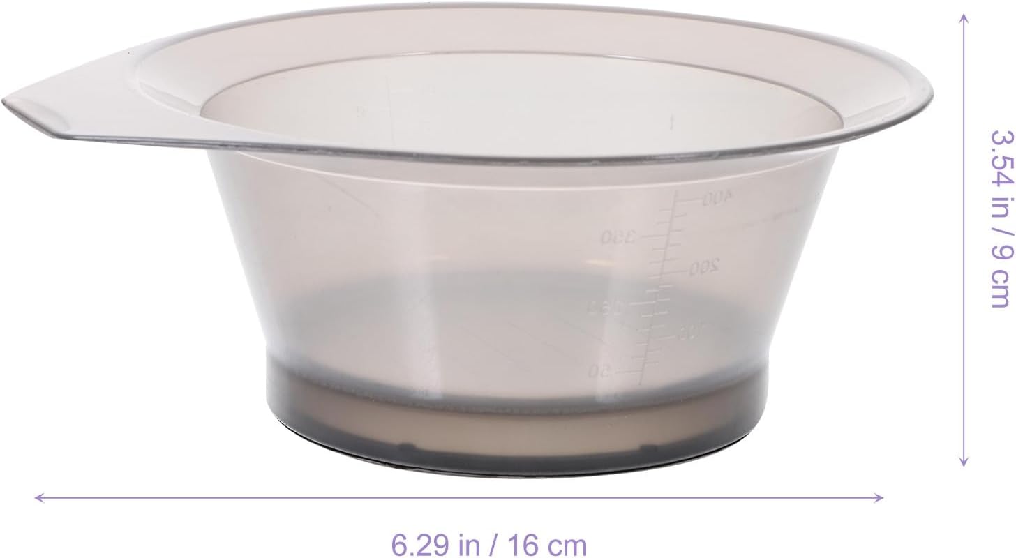 2pcs Hair Dye Mixing Bowls Plastic Hair Coloring Tools for Salon and DIY Hairdressers Random Color