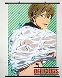 Free! Home Decor Japanese Anime Iwatobi Swim Club Makoto Tachibana Cosplay Wall Scroll Poster Sexy 23.6 X 35.4 Inches-P110019001