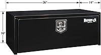 Vista 6 de Buyers Products 1703305 Caja de Herramientas de Acero Negro para Debajo de la Carrocería del Camión – 14 x 16 x 36 Pulgadas Caja de Trabajo
