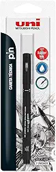 Caneta Técnica 0.1 mm Pin Fine Line, Uni-Ball, Preta, Blister com 1 unidade
