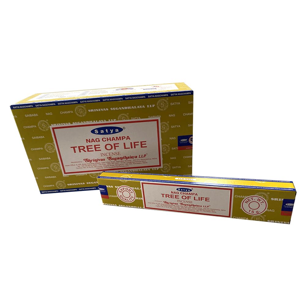 Satya Incense Sticks, 12 Packs x 15g, Tree of Life
