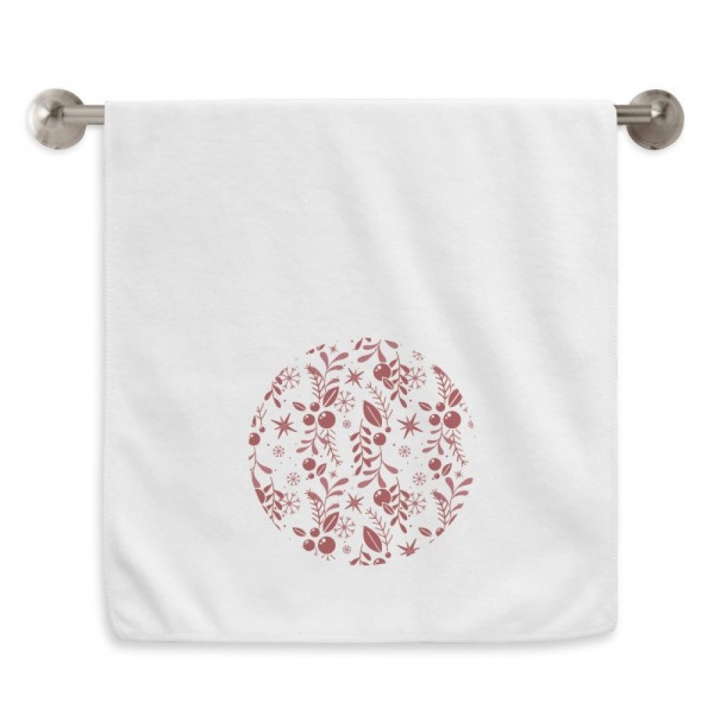 Serviettes moelleuses motif Noël rouge diadème essuie-mains blanc