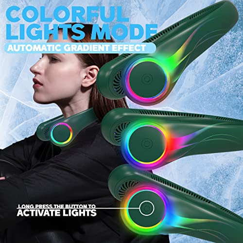 ITSHINY Bladeless Neck Fan, Portable Neck Fan, Cooling Hanging Neck Fan, 4000mAh Mini Cooling Fan - Image 3