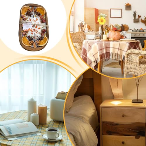 Romantic gift : bougie en bol de bois pour décoration de table
