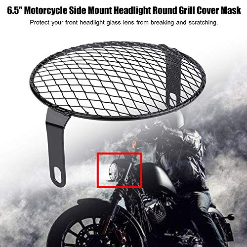 Grille de phare de moto KIMISS oblique pour protéger l'optique des chocs