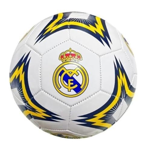 Genérico Balon de Futbol Grande Talla 5 Compatible con Real Madrid - Balón de Fútbol para Entrenamiento y Juegos (Madrid 2)