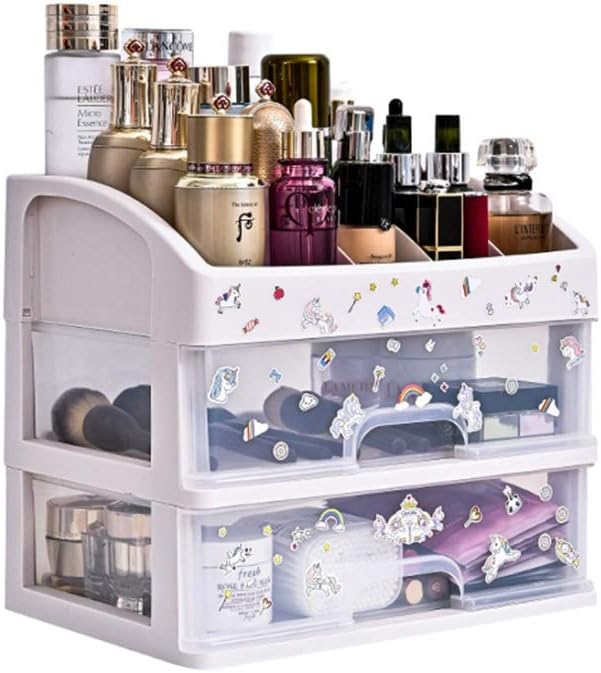 メイクボックス コスメボックス メイクケース メイク収納 化粧品ケース コスメ 小物収納ボックス コスメケース 上品 かわいい コンパクト 化粧品 収納 軽量 ドレッサー 化粧ボックス 化粧箱 おしゃれ