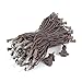 Novelty Lights 50 Feet 100 Bulbs Traditional Incandescent Mini Lights, Clear on Brown Wire with 6