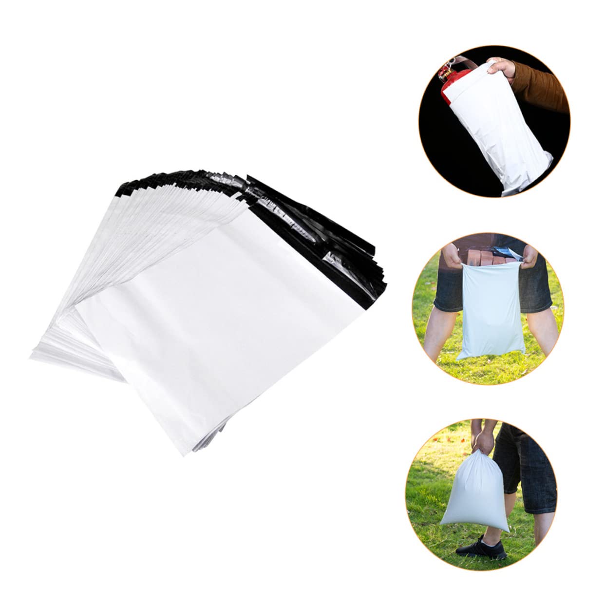 MAGICLULU 100pezzi Buste Per Spedizione Plastica Buste Impermeabili e Resistenti Per Traslochi e Spedizioni Sicure Materiale Pe Leggero e Autoadesivo