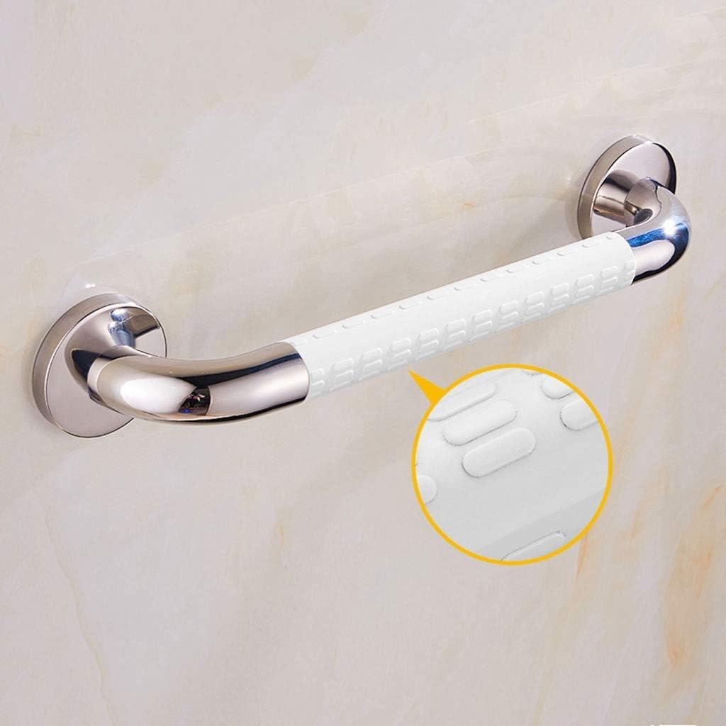 LCML Grab Bar for Shower -15 inch Hand Rails for Bathroom Toilet Hand Rail Assist- Bath Tub Accessories for Handicap - Tub Side Grab Bar Safety Toilet Grab Bar Handica/White/48Cm : Health & Household