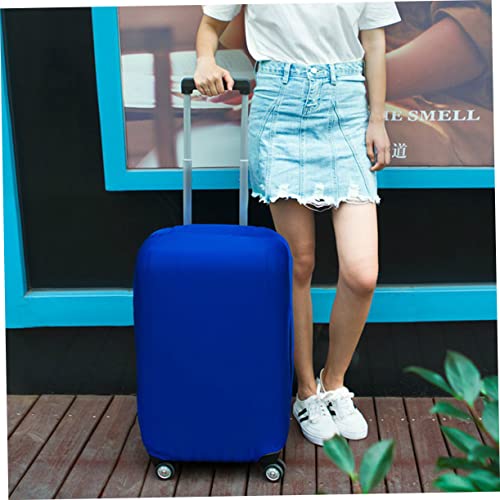 Elastic Luggage Cover for Suitcases Protective Bag Protector Scratch Dirt Resistant High Elasticity Travel Suitcase Cover Blue Fits Trolley Cases3