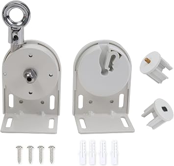 Shade Replacement Parts,Mounting Brackets,Upgrade to Metal Ring,Compatible with Coolaroo Exterior Roller Shade White