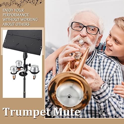 3 Pcs Trumpet Mute Set Small Practice Mute Trumpet Mute Silencer Cup Trumpet Mute All Aluminum Trumpet Mute For Beginners Students Jazz Classic Stage Performance Practice #TOP5