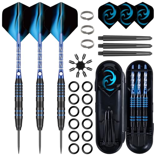 WayArrival 3er Set Steel-Dartpfeile - 24g Dartpfeile mit Metallspitze, Perfekt für Profis und Anfänger WayArrival 3er Set Steel-Dartpfeile - 24g Dartpfeile mit Metallspitze, Perfekt für Profis und Anfänger