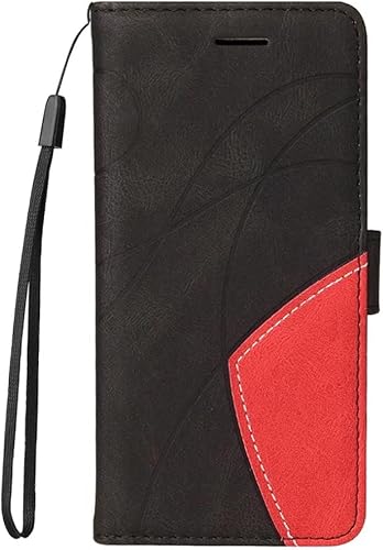 Miniatura 7 de Empalme Xiaomi Poco X3 Pro Wallet Case Negro, correa de muñeca PU cuero cartera cierre magnético cubierta Flip stand funda protectora para Xiaomi