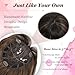 Hair Topper, Big Base 360° 3D Hair Toppers for Women with Thinning Crown, 20 Inch Long Curly Wavy Hair Pieces with French Part Clip in Bangs for Daily Use Parties