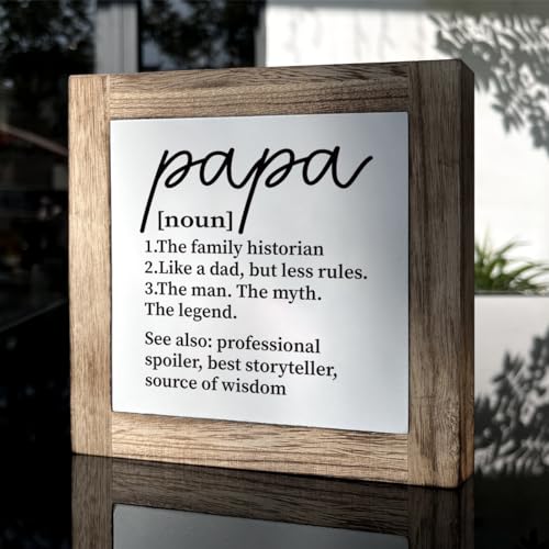 Papa-Definition-Sign-Gift-for-Grandpa-Wooden-Box-Signs-for-Home-Decor-Farmhouse-Home-Table-Decor-Fathers-Day-Gift-for-Papa-Grandpa-Gift-Idea-for-Christmas-Thanksgiving-Grandpa-Nickname-Sign Papa Definition Sign Gift for Grandpa Wooden Box Signs for Home Decor Farmhouse Home Table Decor Fathers Day Gift for Papa Grandpa Gift Idea for Christmas Thanksgiving Grandpa Nickname Sign