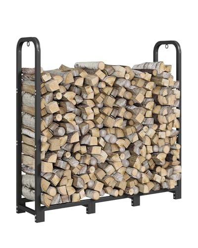 Garvee 4ft Steel Firewood Rack Stand
