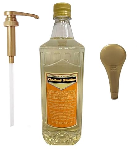 Chestnut Praline 1 Liter Bottle Bundle - Authentic Chestnut Taste,