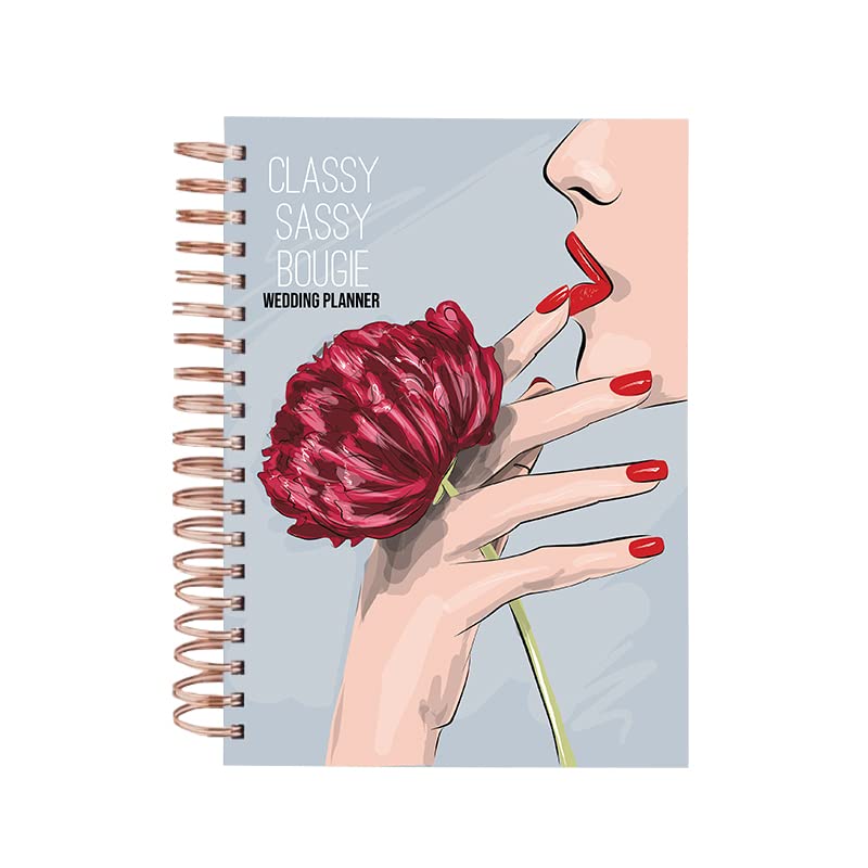 Image of Wedding Planner - Classy Sassy Bougie | Undated Bridal Planning Diary Organizer | Organizing Your Dream Wedding | By The June shop | Bringing Dream Weddings to Life