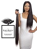EURO REMY EREWVE002ST-S-N12 Brazilian Virgin 100% Unprocessed Human Hair Extensions Weave Straight 12 inches Natural
