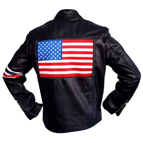 Easy Rider Sheep Leather Jacket Biker Jacket, 100% Genuine Leather, XS-3XL2