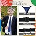 Luckyvestir Ties for Kids Boys Neckties Pre-tied Adjustable Zipper Skinny Neckties for School Uniforms Graduation