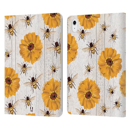 Housse iPad Air 11 avec support et fentes cartes étui cuir fleurs Head Case Designs
