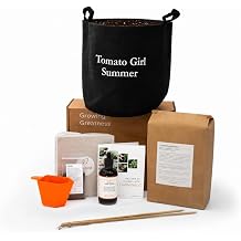Gardenuity Tomato Girl Summer Garden Kit for Patios, Balconies & Apartments Just Add Plants | Fits 1 Tomato + 3 Herbs | Reusable Grow Bag, Soil, Nutrients & Grow Pro Support Plants Not Included