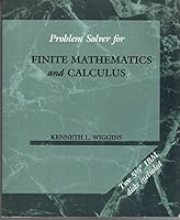 Problem Solver for Finite Mathematics and Calculus (Prindle, Weber & Schmidt Series in Mathematics) 0534924395 Book Cover
