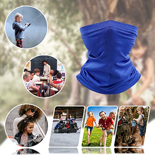 Kids Neck Gaiter Balaclava, Face Cover Bandana for 6-14 Years old , Toddler Half Face Protective Reusable Infinity Scarf, Gifts for Girls or Boys, Baby Headwear For Fishing, Softball, Hiking Green