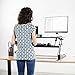 VIVO Height Adjustable Standing Desk Sit to Stand Gas Spring Riser Converter | 36