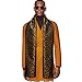 YOHOWA Gold Black Scarf for Men Floral Lightweight Silk Feeling Soft Scarves Neckerchief Wraps Fashion Gift Formal Casual Wedding