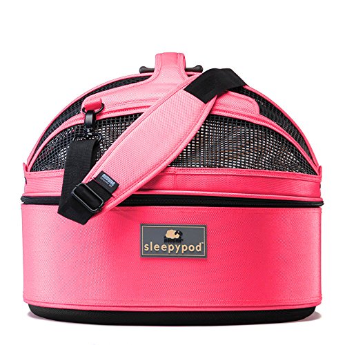 Sleepypod AIR Tragetasche Für Hunde & Katzen – Flexibles Faltsystem Für Flugzeug & Auto, Jet Black
