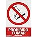 WOLFPACK LINEA PROFESIONAL 15051275 Cartel Prohibido Fumar 30x21 cm