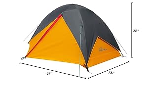 Coleman PEAK1 Premium Waterproof Backpacking Tent with Rainfly & Footprint, Lightweight Camping Tent Withstands Winds up to 45 MPH, 1/2/3/4/6 Person Sizes