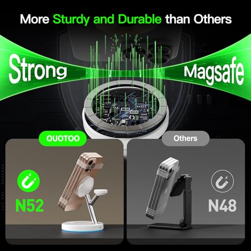 3 in 1 Mag-Safe Wireless Charger Stand for iPhone Apple Watch AirPods photo 8