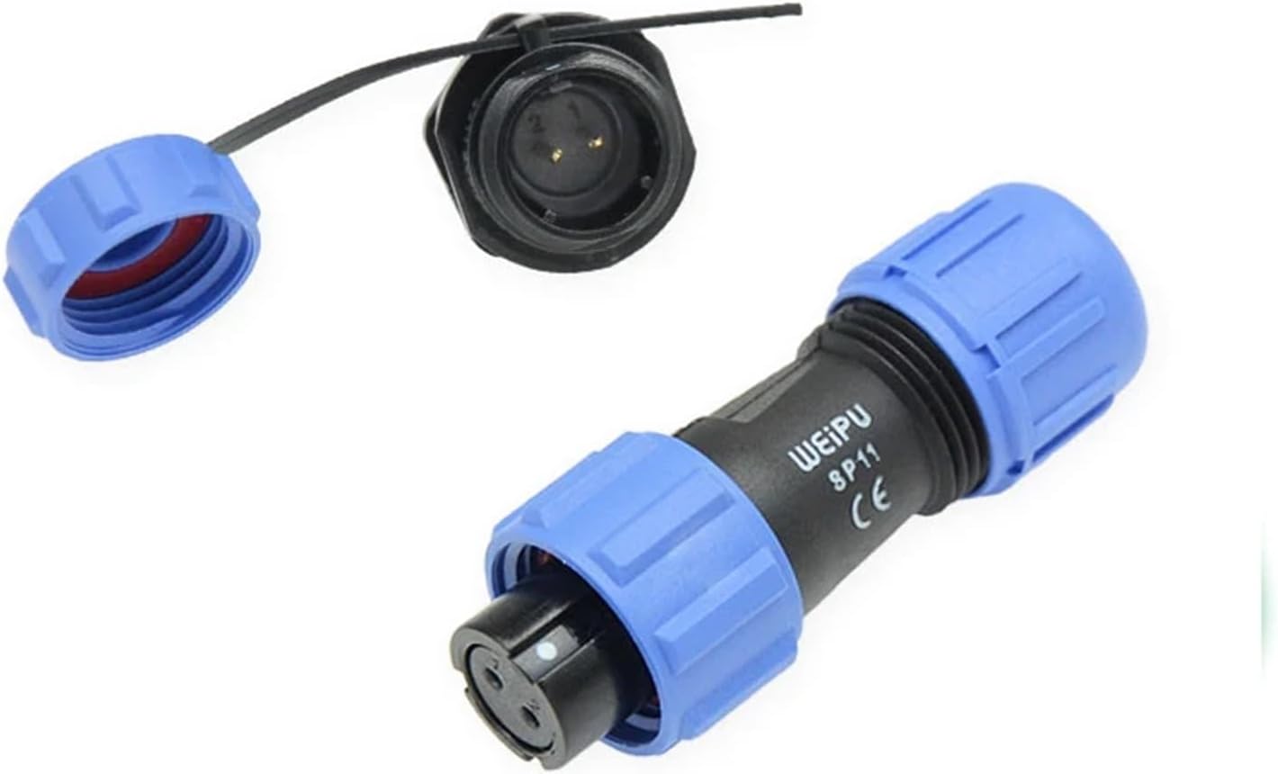 SP11 SP1110/S SP1112/P SP1111/P Industrial Electrical Connector IP68 Female Male Socket Power Adapter 2 3 4 5 Pin(SP1111 Male Socket,Tail II (4-6.5MM)_3PIN)