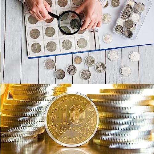 Bakiauli 100 Stück Münzkapseln, Transparenter Münzen Aufbewahrung mit Acryl Münzbox für Münzen Gedenkmünzen