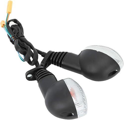 Miniatura 8 de Luz indicadora de giro para motocicleta, paquete de 2 lámparas de giro para modificación de motocicleta, repuesto para 250 EX250 2008-2012 (negro
