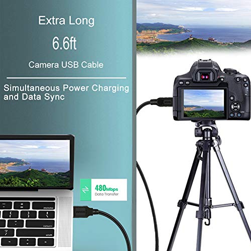 Scovee HU-XI-201 Camera Usb Cable Cord For Canon Rebel/Powershot/Eos/Dslr/Elph Digital Cameras thumb #3