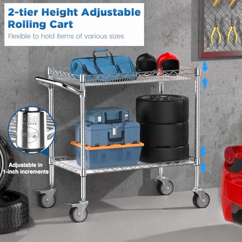 Leteuke-Utility-Tool-Carts-with-Wheels-900LBS-Capacity-Heavy-Rolling-Cart-with-Hand-Outdoor-Grill-Table-Stand-for-Blackstone-Griddle-Ninja-Grill-Pizza-Oven-Table-BBQ-Kitchen-Chrome Leteuke Utility Tool Carts with Wheels 900LBS Capacity Heavy Rolling Cart with Hand Outdoor Grill Table Stand for Blackstone Griddle Ninja Grill Pizza Oven Table BBQ Kitchen Chrome