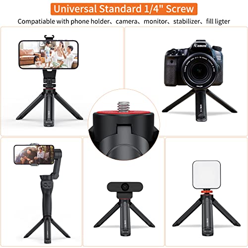 UURIG Mini tripé extensível para câmera, portátil, cabo de selfie com cabo de webcam, com parafuso d