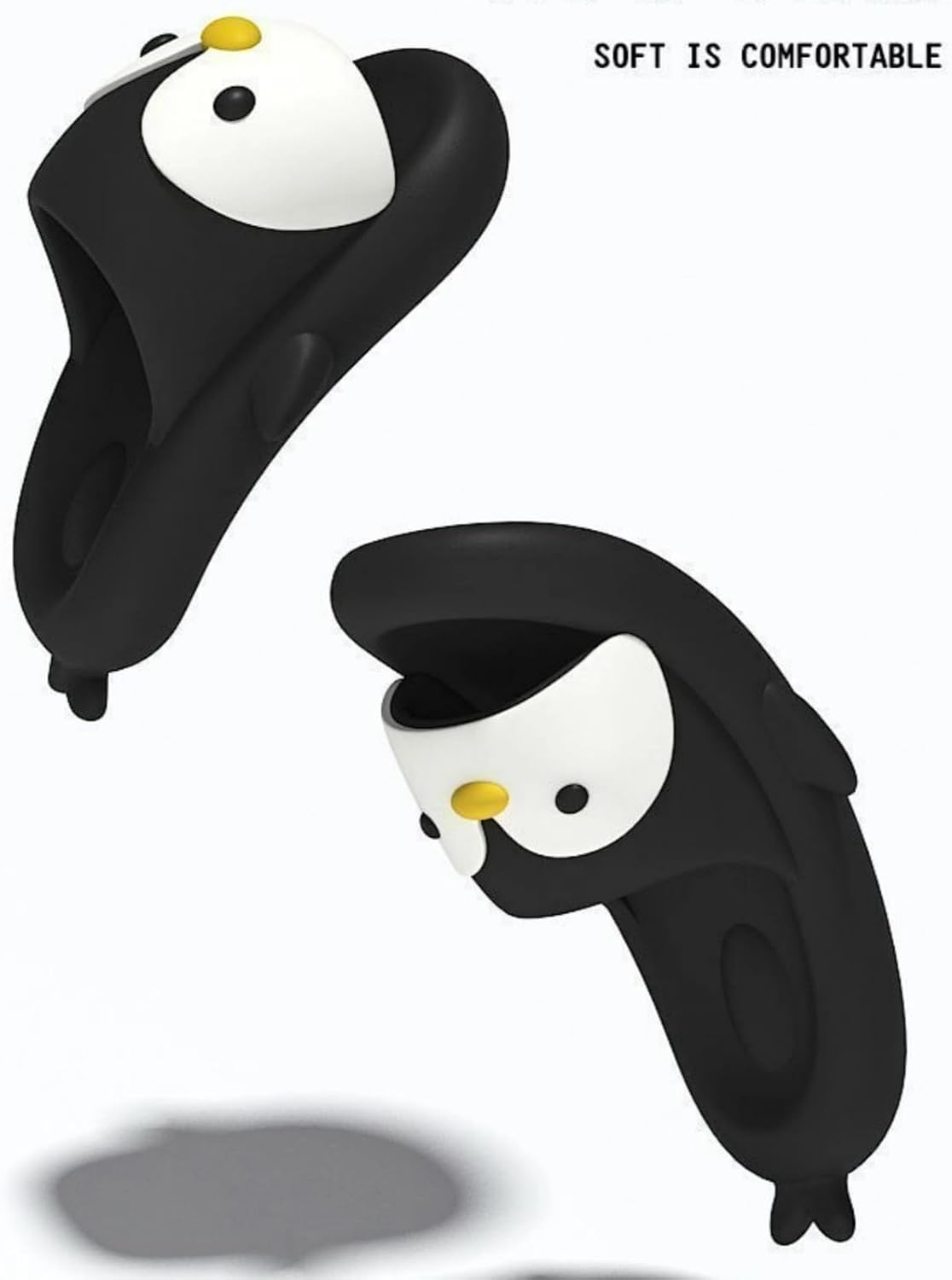 Cute Penguin Slippers for Women Single-strap Flip-flops EVA 1.6" Y2K Platform Slides Height Increase Anti-Slip Thick Sole Indoor Shower Sandals Outdoor Travel Beach Sandals - Image 6