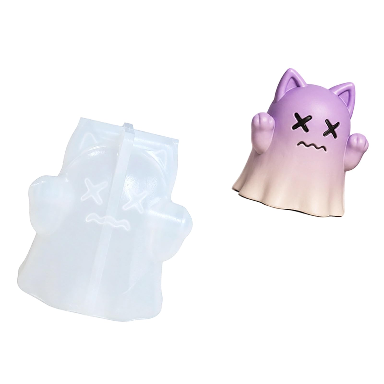 Coolhood C Oolhood Halloween Ornament Asting Mold For Wax Resin Plaster Soap Pieces, Silicone Mold For Seasonal Projects Halloween Silicone Resin Plaster Soap Asting Seasonal Decor Ornament