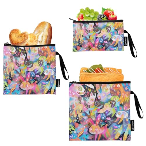 Bolsas Reutilizables para Bocadillos 3 Unidades miniatura 2