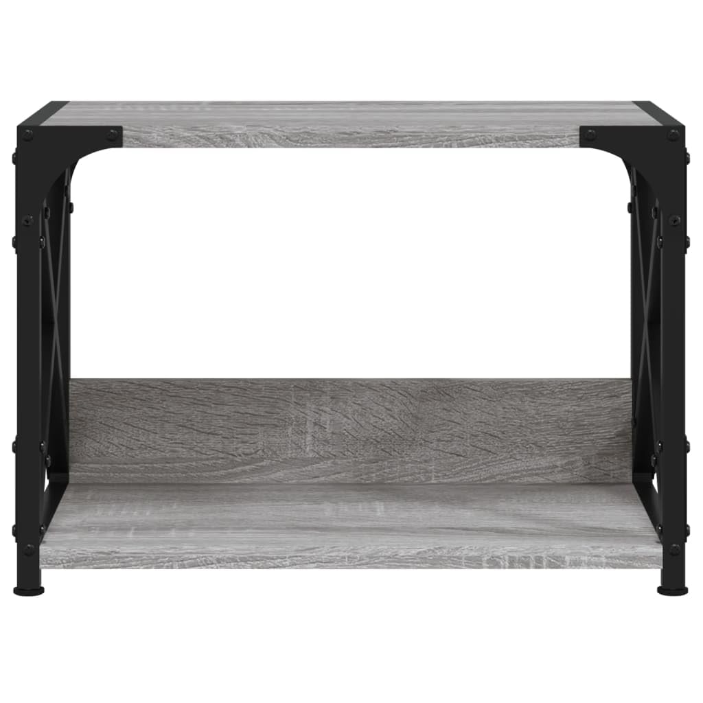 Générique Supporto per stampante a 2 livelli, 44 x 26 x 31,5 cm, mensola per stampante in legno di ingegneria con telaio metallico, gambe regolabili, organizer da scrivania multifunzionale