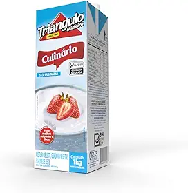 Base Culinária com 1kg - Mistura de Leite, Gordura Vegetal e Creme de Leite, Triângulo