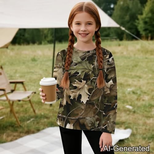 Image of Renewold Boys Girls Tees Kids T-Shirt Long Sleeve Crewneck T Shirts Casual Athletic Tops Clothing for Home School Travel
