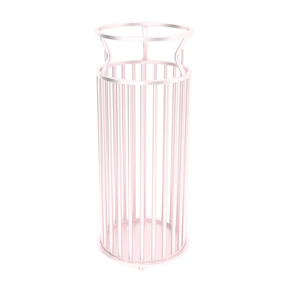 Gonmdopy Pink Umbrella Stand, Household Umbrella Stand, Metal Material Umbrella Rack